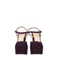 Purple Leather Platforms