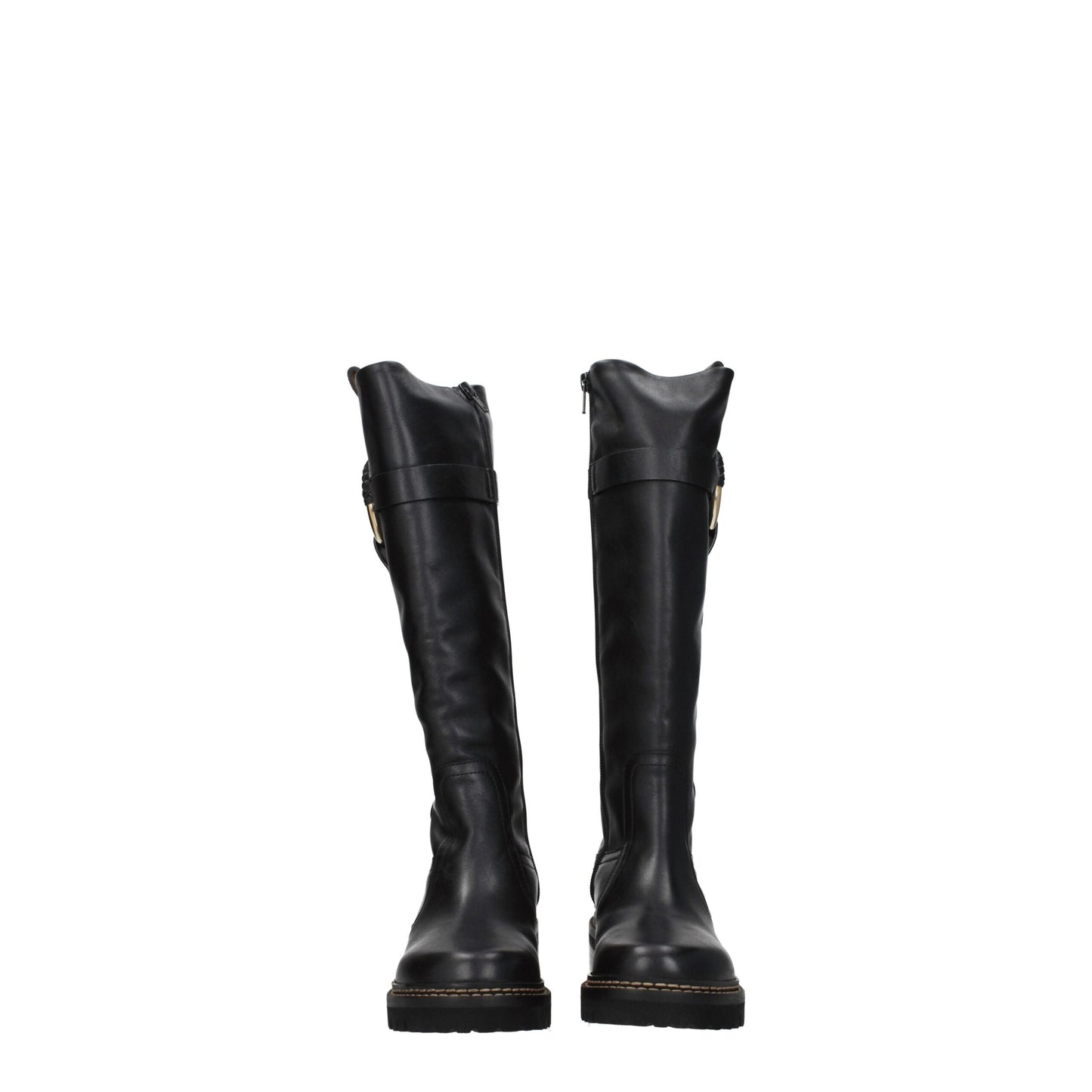 Black Leather Over The Knee