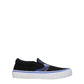Black Fabric Slip-On Loafers