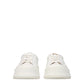 White Leather Platform Sneakers