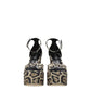 Beige Leather Platforms