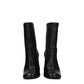 Black Leather Ankle Boots