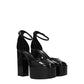 Black Leather Platforms