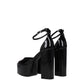 Black Leather Platforms