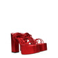 Red Leather Platforms