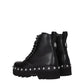 Black Leather Ankle Boots
