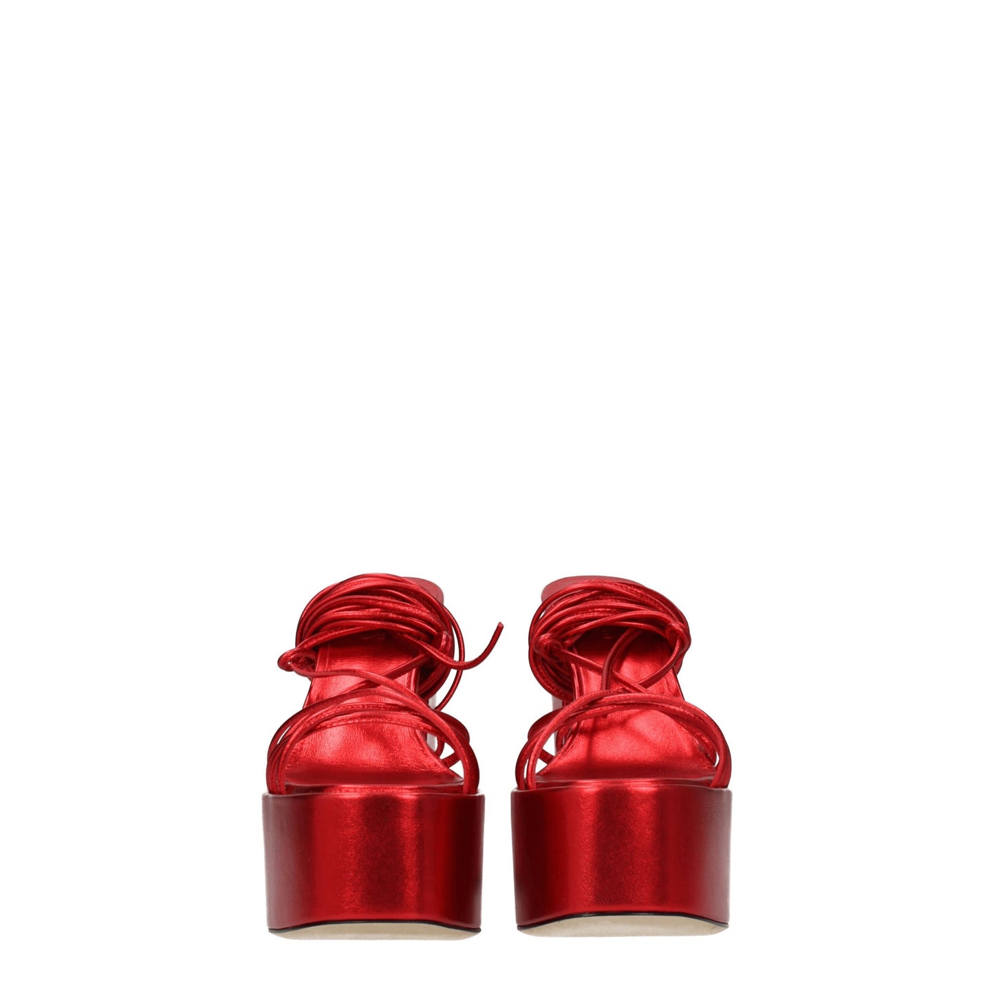 Red Leather Platforms