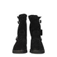 Black Leather Ankle Boots