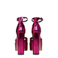 Pink Leather Platforms