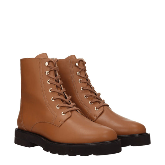 Brown Leather Ankle Boots