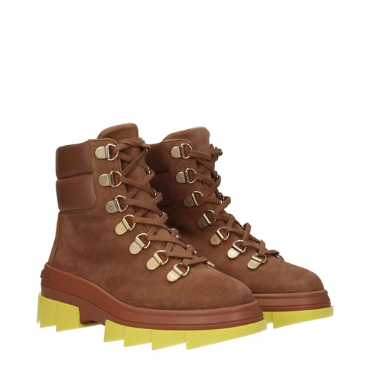 Brown Leather Ankle Boots