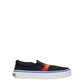 Black Fabric Slip-On Loafers