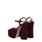 Red Leather Platforms
