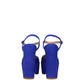 Blue Leather Platforms
