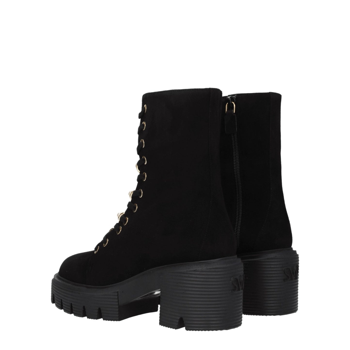Black Leather Ankle Boots