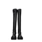 Black Leather Over The Knee