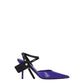 Purple Leather High Heel Pumps