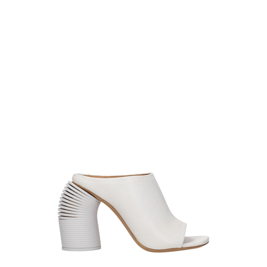 White Leather Platforms