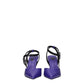 Purple Leather High Heel Pumps