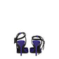 Purple Leather High Heel Pumps