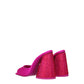 Pink Satin Platforms