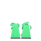 Transparent Leather Flat Sandals