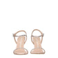 Pink Satin Stiletto Heels Sandals