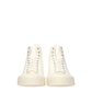 Beige Fabric High Tops