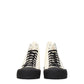 Beige Fabric High Tops