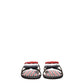 Black Leather Slippers Sandals