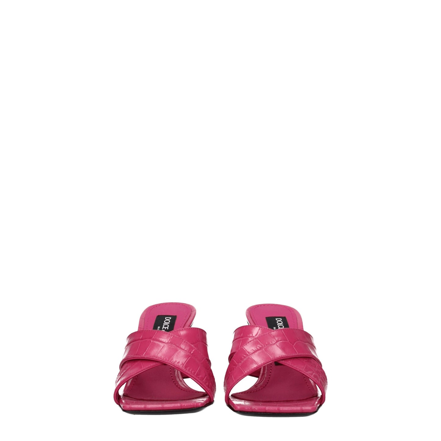 Pink Leather Platforms