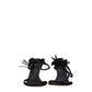 Black Leather Stiletto Heels Sandals