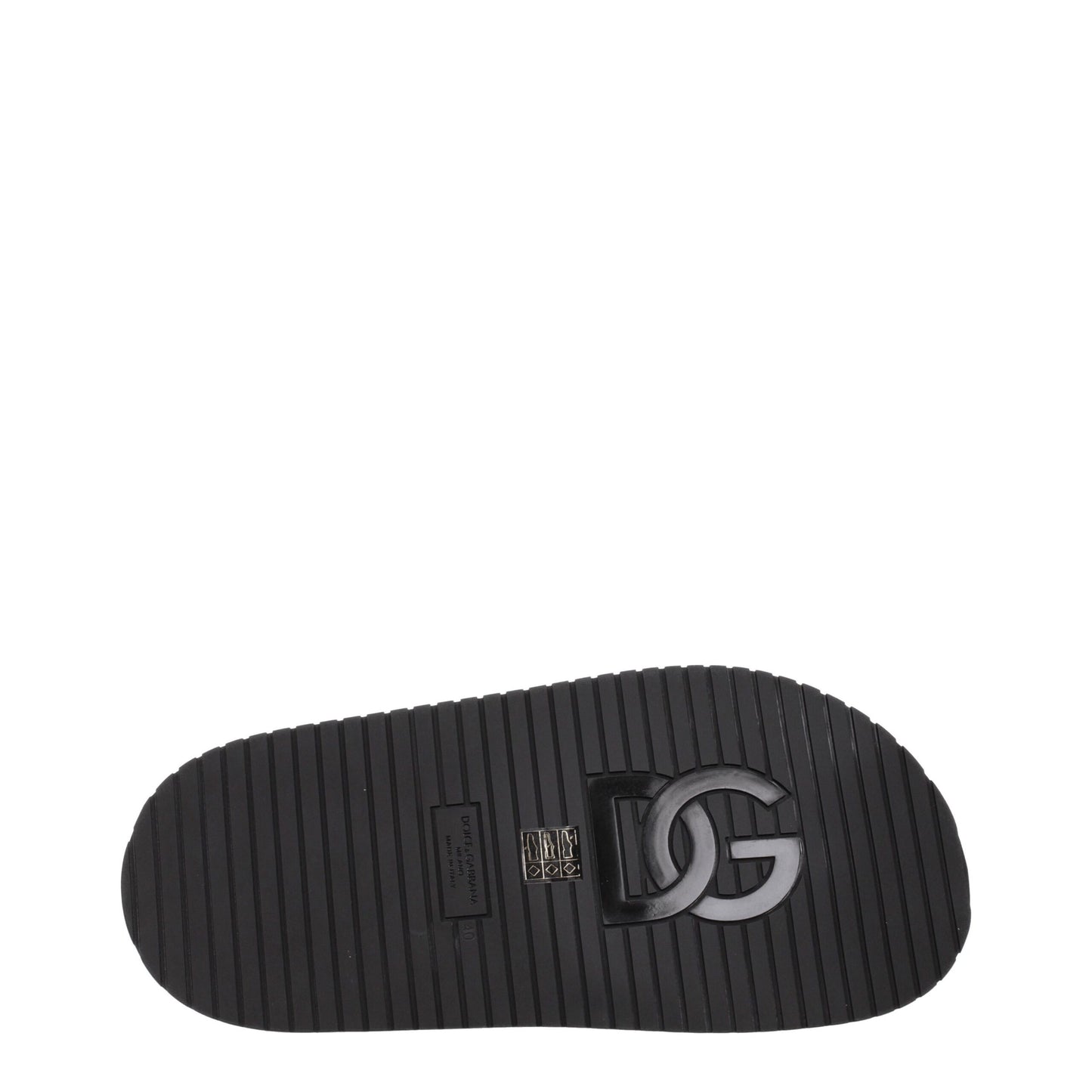 Black Leather Slippers Sandals