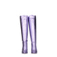 Purple Leather High Heel Boots