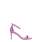 Purple Leather Stiletto Heels Sandals