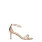Pink Leather Stiletto Heels Sandals