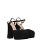 Black Leather Platforms