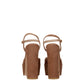 Beige Leather Platforms