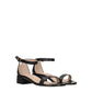 Black Leather Flat Sandals