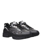 Black Fabric Athletic Sneakers