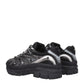 Black Fabric Athletic Sneakers