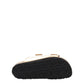 Gold Leather Slippers Sandals