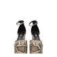Beige Leather Platforms