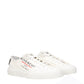 Beige Fabric Low Tops