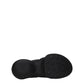 Black Fabric Slip-On Loafers