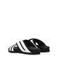 White Leather Slippers Sandals
