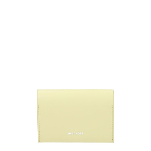 Yellow Leather Cardholders