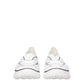 White Fabric Low Tops
