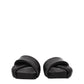 Black Leather Slippers Sandals