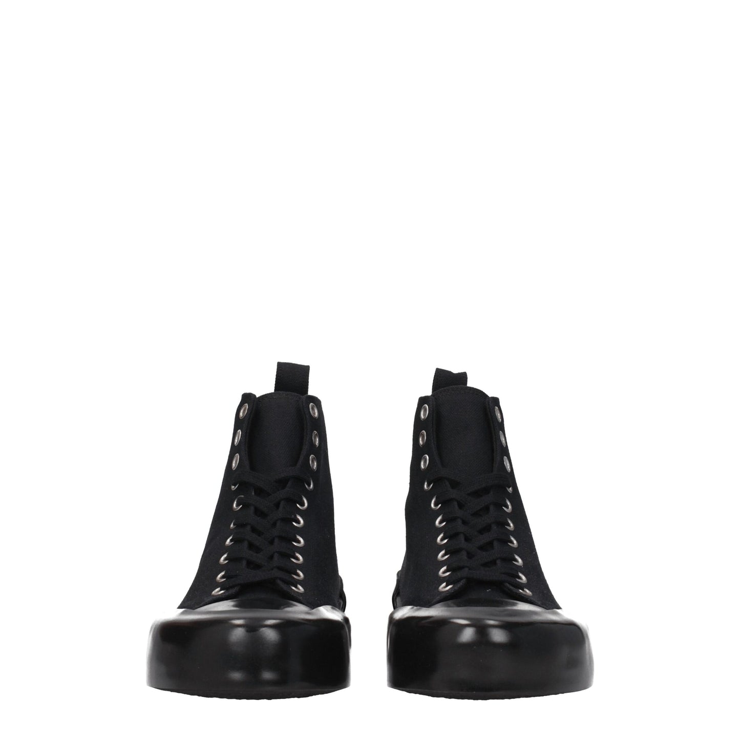 Black Fabric High Tops
